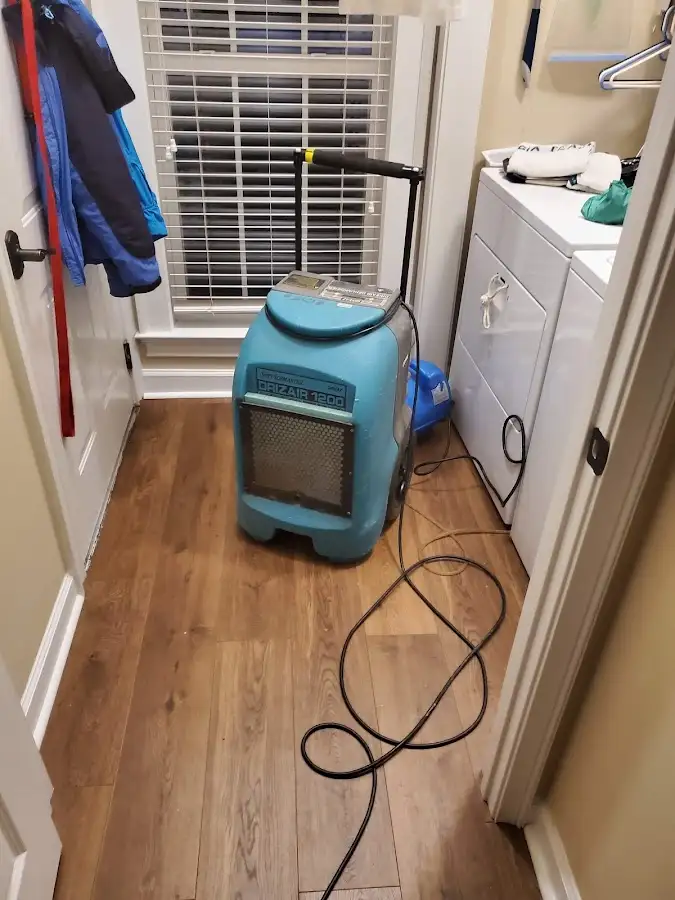 Commercial dehumidifier deployed for Flood Damage Cleanup in North Palm Beach